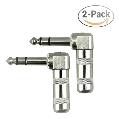 Miniatura 4 de Enchufes de audio de 1/4 "0.250 in enchufe TRS macho de 1/4 pulgadas Tipo de soldadura Enchufe estéreo Conector de diseño de ángulo recto