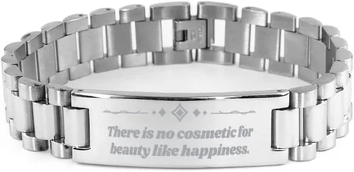 Beauty Mind - Happiness Ladder Bracelet for Women Daughter Friends Mindset of Beauty Beauty Quotes Rise Beauty Self Esteem Confidence in Your