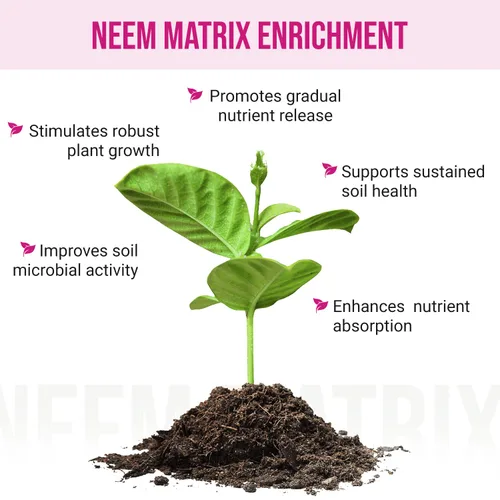 Miniatura 4 de Eden Rose & Flower Fertilizante orgánico enriquecido Alimento para plantas de neem-7-5-3 fórmula enriquecida para el mejor crecimiento de flores