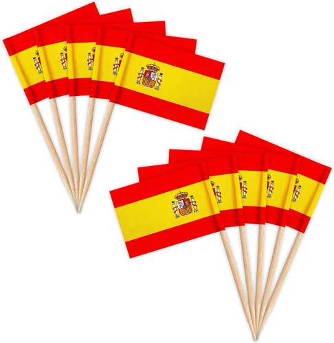 Miniatura 10 de ZXvZYT Banderas de palillos de dientes cubanos con bandera de Cuba, decoración pequeña para cupcakes de Cuba, decoración de frutas y cóctel