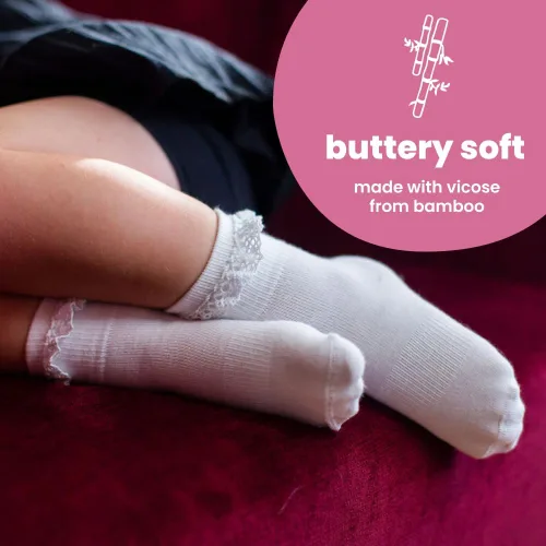 Miniatura 15 de squid socks Calcetines de viscosa de bambú 0-6M, 6-12M, 12-24M y 2T-3T Calcetines que se mantienen puestos