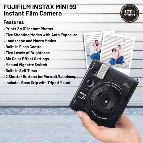 Miniatura 3 de Fujifilm Instax Mini 99 - Cámara de película instantánea con estuche para cámara Instax Mini 99, álbum de fotos (108 unidades) Paquete de 2