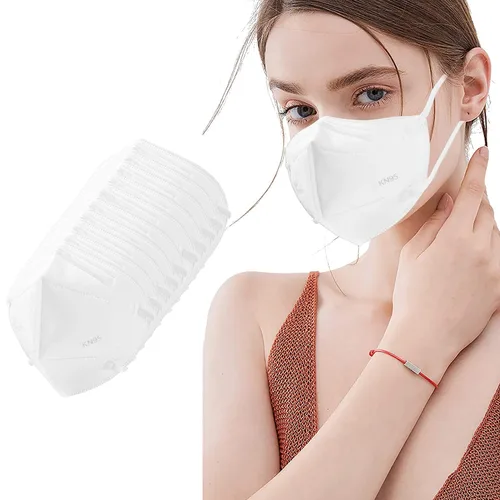 LEMENT 50 unidades, Máscaras faciales KN95, Máscaras con 5 capas transpirables con bucles elásticos para el oído, Máscaras de seguridad para polvo