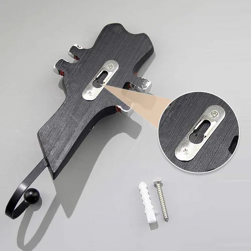 Miniatura 6 de Regalos para amantes de la música, decoración de música de guitarra, ganchos decorativos para colgar en la pared, ropa, abrigos, toallas, llaves