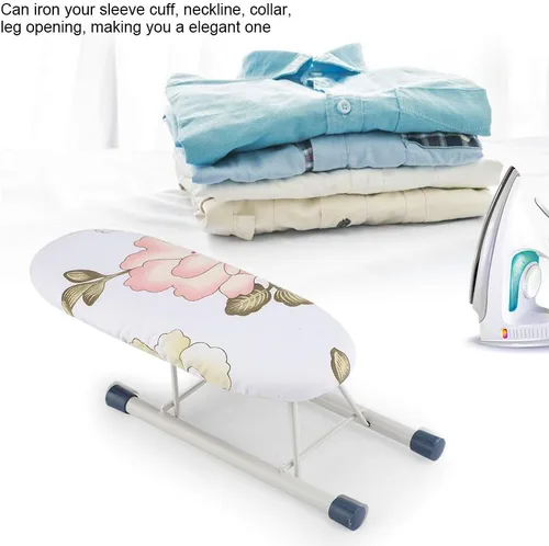 Miniatura 4 de Haofy Tabla de planchar pequeña, mini tabla de planchar plegable, tabla de planchar portátil que ahorra espacio para costura, sala de manualidades