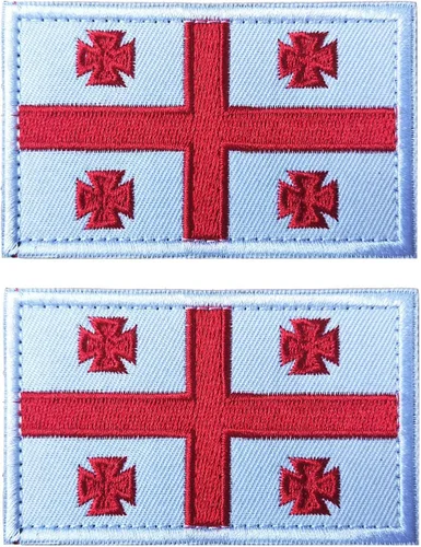 Miniatura 45 de 2 parches de bandera de Japón de AliPlus bordados tácticos militares moral parche apliques gancho y bucle