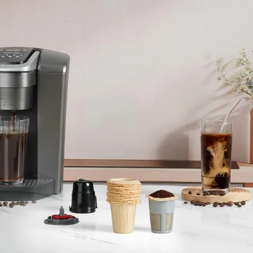 Miniatura 7 de Fanativita Filtros de café desechables (2.1 pulgadas de alto) para My K-Cup, K-Carafe, Cuisinart SS-RFC y otras tazas de filtro reutilizables