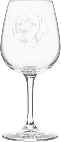 Miniatura 91 de Copa de vino de 12.75 onzas con diseño de perro grabado