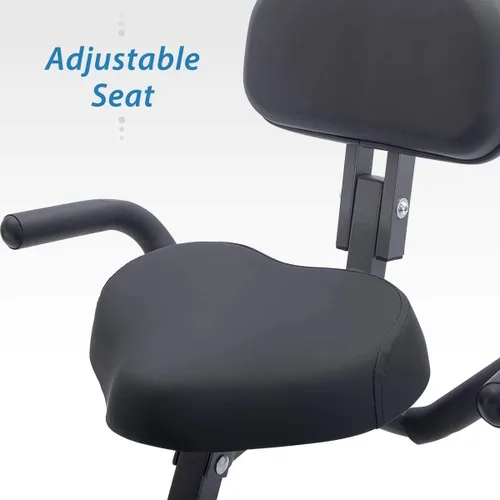 Miniatura 9 de Merax Bicicleta de entrenamiento para el hogar: bicicleta estática reclinada 2 en 1 y posiciones verticales de bicicleta de ciclismo para Azul