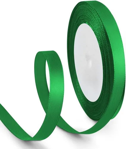 Miniatura 105 de Cinta de satén de 1 pulgada de 100 yardas, color verde manzana, cinta de tela de color sólido para envoltura de regalos, boda, cinta de regalo