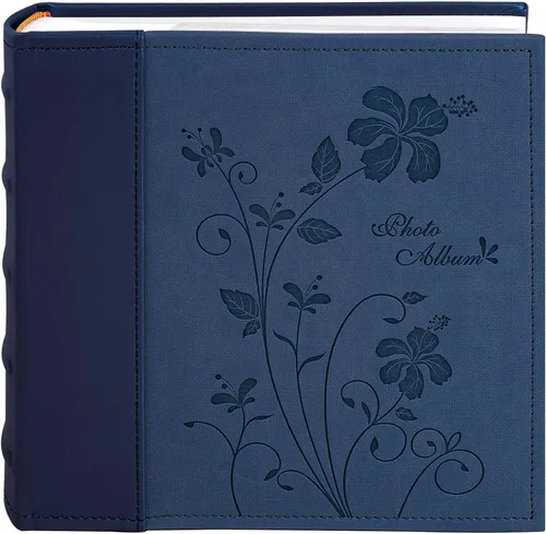 Miniatura 8 de Golden State Art, Álbum de fotos de piel sintética con capacidad para 200 fotos de 4 x 6 pulgadas con espacio de escritura de notas, ideal