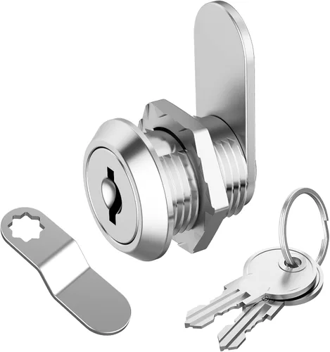 Paquete de 1 cerradura de gabinete con llaves, cerradura de leva de 5/8 pulgadas con llave similar, cerradura de buzón de correo para gabinete de