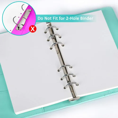 Miniatura 4 de Papel de recambio A6, 320 páginas A6, hojas sueltas, 6 agujeros, repuestos para cuaderno de 6 anillas rellenables, planificador, diario, pintura
