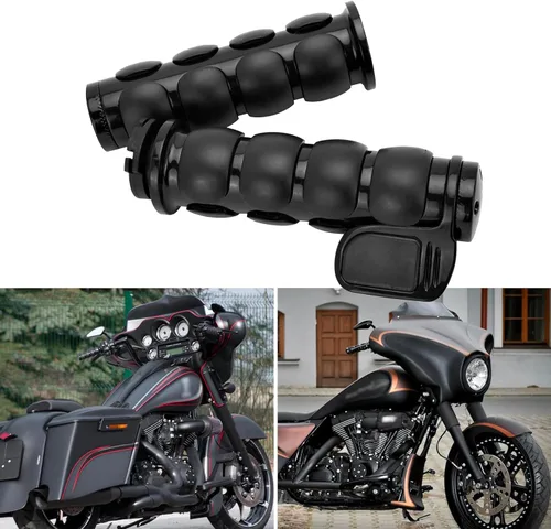 Miniatura 11 de DREAMIZER 25.4MM Motorcycle Handlebar Grips 1 inch Compatible with Honda Shadow Spirit 750 Valkyrie Fury VTX1300 VTX1800 VT400 VT750 VT1100 - Smooth