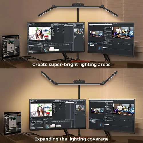Miniatura 2 de Led Desk Lamp for Office Home, Architect Desk Lamp with Clamp, Ultra Bright Dimmable Table Light, Stepless Dimming and Tempering Desk Light for
