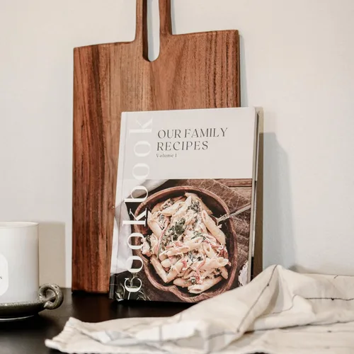 Miniatura 8 de Libro de Recetas para Escribir Tus Propias Recetas - Gran Diario de Cocina en Blanco Personalizado para la Familia, Contiene 200 Plantillas