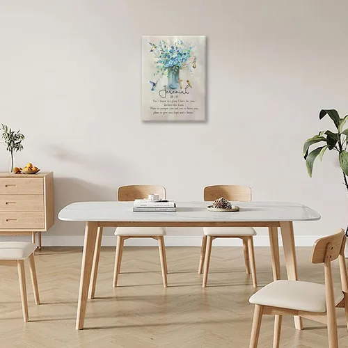 Miniatura 4 de Escritura Jeremías - Arte de pared con versículos bíblicos cristianos, impresiones en lienzo, cuadros de baño, cuadros enmarcados, regalos