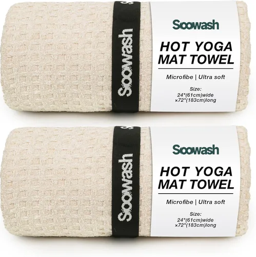 Miniatura 16 de Toalla de yoga caliente, toallas de microfibra antideslizante para yoga caliente, absorbente de microfibra, sudor, cubierta antideslizante, bikram