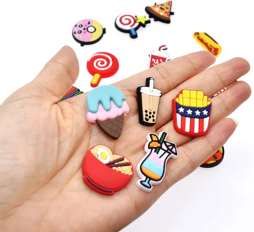 Miniatura 5 de Lote 200,150,125,100,50 dijes de goma unisex para adultos, dijes de zapatos para adultos para decoración de pulseras y muñequeras.