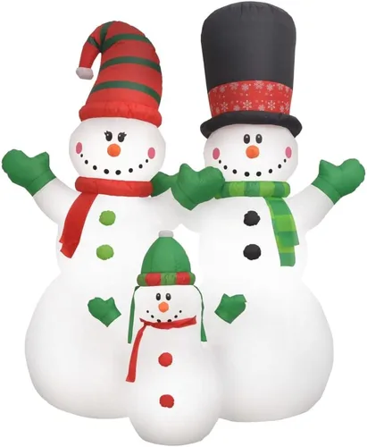 Miniatura 4 de Decoración inflable de Papá Noel inflable de 8 pies para patio, decoración de Papá Noel inflable, luces LED integradas para jardín, patio, césped