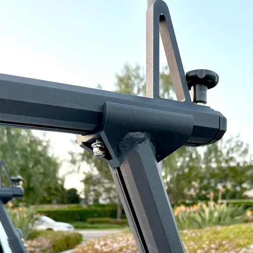 Miniatura 6 de MaxxHaul Estante Universal de Aluminio para Camión, Escalera, Madera, Tubería, Contratista - Capacidad de 500 lb, Altura Fija de 28" con Abrazaderas