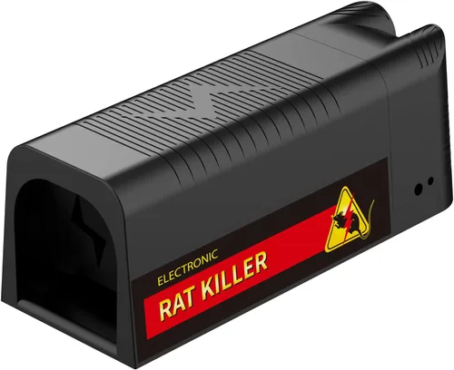 NAMEK Trampa eléctrica para ratas para el hogar, eficaz y humanitario para ratas de interior, exterminador de ratones, trampas mejoradas para ratas,
