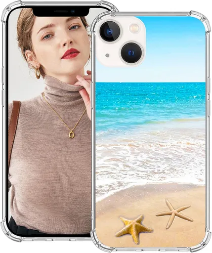 Miniatura 11 de Funda compatible con iPhone 14 Plus, diseño kawaii, diseño femenino, para mujeres y niñas, línea abstracta de protección facial