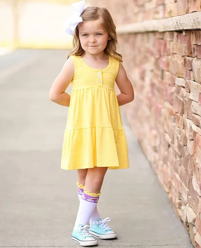 Miniatura 7 de Jefferies Socks Calcetines altos hasta la rodilla con volantes y rayas de unicornio unicornio para niña, paquete de 2