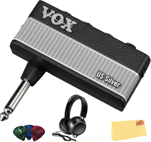 Miniatura 11 de Amplificador de guitarra para auriculares Vox AmPlug 3 - Paquete Boutique con auriculares, púas para guitarra y paño de pulido Austin Bazaar