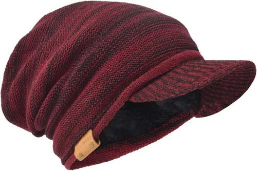 Miniatura 6 de Gorro de punto vintage para hombre con visera B319