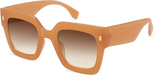 Miniatura 74 de SOJOS Gafas de sol cuadradas vintage de gran tamaño para mujer, estilo retro, de lujo, grandes, UV400 SJ2194