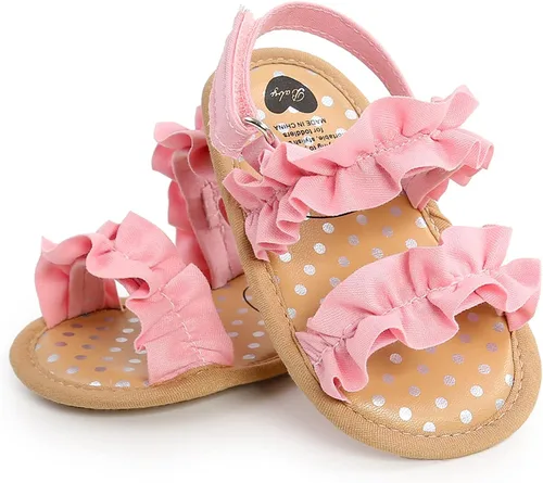 Miniatura 20 de Sandalias de verano para bebés, niñas y niños, unisex, antideslizantes, suela suave, transpirable, para primeros pasos, zapatos de playa al aire