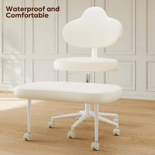 Miniatura 4 de Pinmoco Silla de Oficina con Piernas Cruzadas con Ruedas, Silla de Meditación, Silla TDAH para Adultos, Respaldo y Asiento Ajustables en Altura más