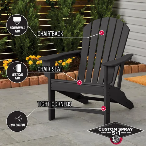 Miniatura 5 de Rust-Oleum 376855 - Pintura en aerosol antióxido personalizada 5 en 1, 12 onzas, color negro mate, (paquete de 1)