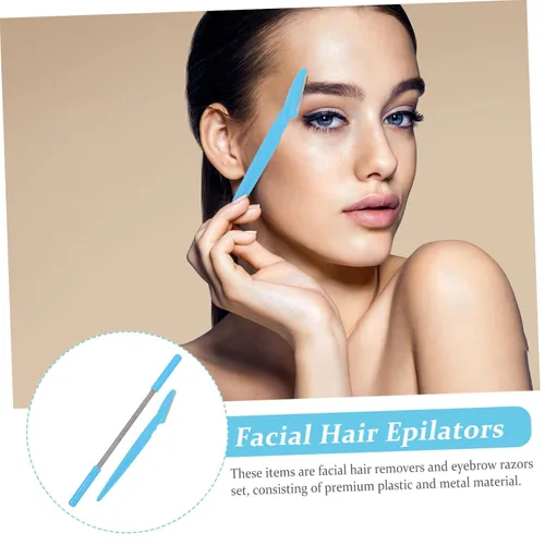 Miniatura 8 de Beavorty 4 unids removedor de vello facial de cejas afeitadora de pelo facial recortadora de cejas maquinilla de afeitar privada rasuradoras