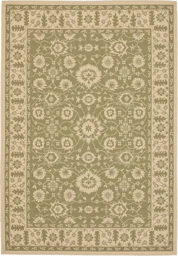 Miniatura 9 de SAFAVIEH Alfombra lavable al aire libre Courtyard Collection - 2'7" x 5', marrón y crema, no desprende pelusa y fácil limpieza, ideal para patio