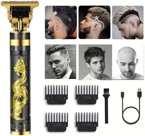 Miniatura 18 de Cortadora de pelo profesional para hombres y mujeres, inalámbrica, recargable, recortadora de pelo, kit de aseo de corte de cuerpo de metal