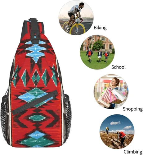 Miniatura 6 de COFEIYISI Mochila cruzada unisex para hombres y mujeres, bolsa de pecho casual, mochila de hombro, mochila deportiva para viajes, senderismo
