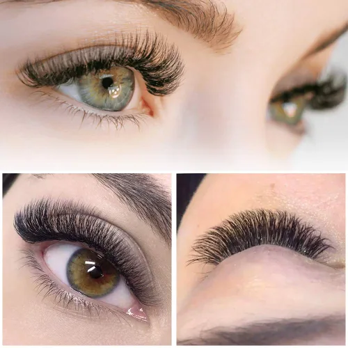 Miniatura 7 de Extensiones de pestañas postizas en abanico 6D-D-0.10-0.50 pulgadas, extensiones de pestañas postizas de volumen con tallo largo .07 .10, abanicos