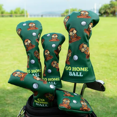 Miniatura 2 de Barudan Golf Groundhog Funda para Cabeza de Driver de Golf Funda para Cabeza 3 Madera Funda Híbrida para Cabeza Funda para Cabeza de Putter - Funda