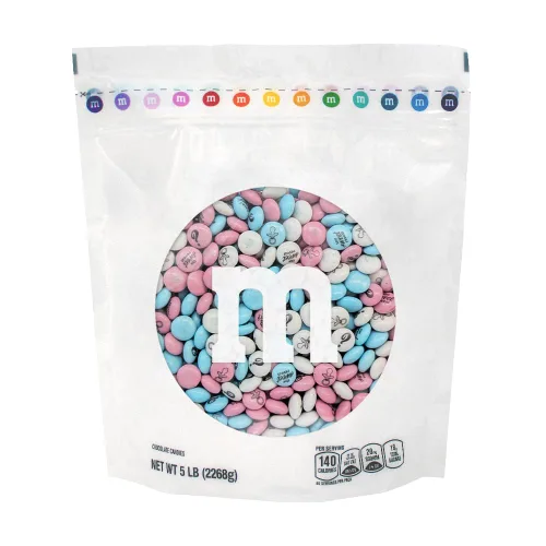 Miniatura 11 de M&M’S World Favors de Chocolate al Leche para Niñas, 20 Paquetes de 0.75oz cada uno con M&M’S Rosados y Blancos para Fiestas de Revelación
