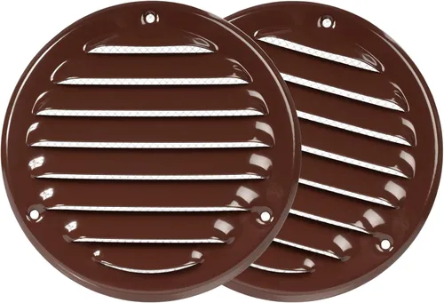 Miniatura 14 de Cubierta para salida de ventilación – Ventilación redonda de Soffit – Rejilla de ventilación – Cubierta de rejilla – Malla mosquitera integrada