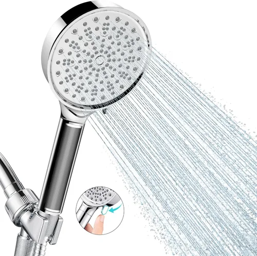 Miniatura 24 de Cobbe Cabezal de ducha con filtro de mano, cabezal de ducha de alta presión de 7 modos con filtros para agua dura, elimina el cloro, reduce la 3.