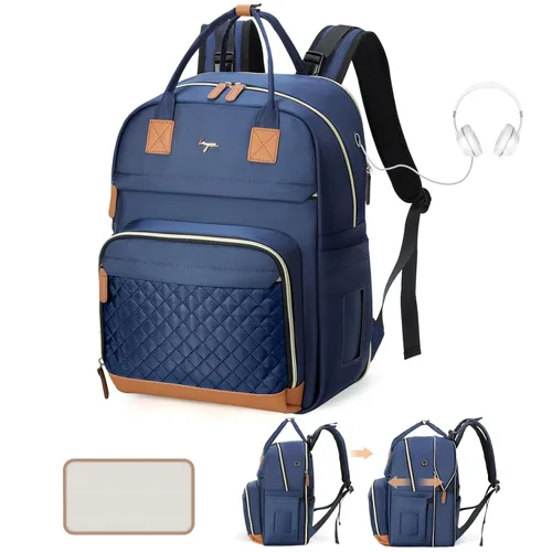 Miniatura 16 de Mochila de Pañales - Mochila de Pañales Extra Grande para 2 Niños Gemelos, Bolsos de Viaje para Bebés para Mamá Papá 25-37L Expandible con Negro