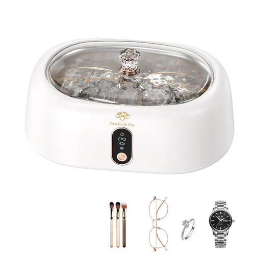 Miniatura 8 de CrystalLifePlus - Limpiador ultrasónico de joyería de 45 KHz para anillos, anteojos, relojes, diamante, dentadura, Invisalign, máquina limpiadora