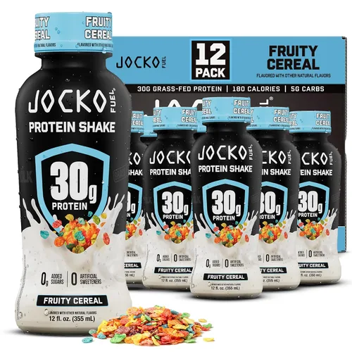Miniatura 12 de Jocko Mölk 30g de batido de proteína a base de hierba, sin azúcar añadida, bebidas proteicas aptas para dieta KETO - Listo para beber 12 fl oz