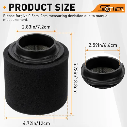 Miniatura 7 de 0452306 1253355 Reemplazo del filtro de aire para Polaris Phoenix 200 2005-2019 Trail Blazer 250 2001-2006 Sportsman 300 2008-2010 Sawtooth 200