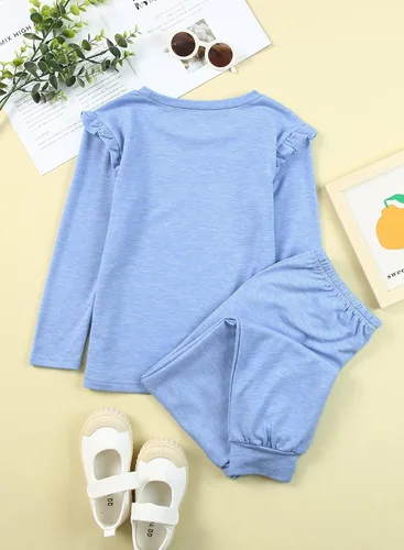 Miniatura 8 de blibean Conjuntos de ropa de otoño para niñas con estilo, tallas 4-13 años