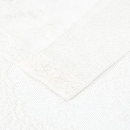 Miniatura 4 de Commonwealth Home Fashions Mona Lisa - Cenefa de encaje festoneado jacquard, 56 x 15 cáscara de huevo