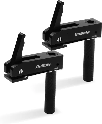 Miniatura 12 de DuBois 51059 Abrazaderas de banco para perro de 3/4 pulgadas (0.748 in) Topes de abrazadera de tornillo ajustables en ángulo de banco de trabajo